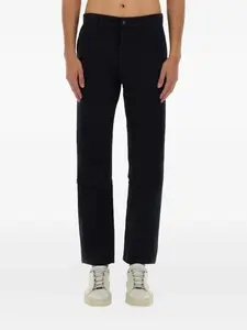 Хлопковые брюки BOSS, синий