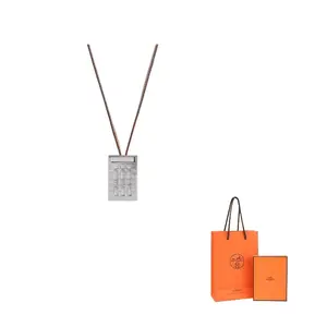 HERMES Фобург нержавеющая сталь колье унисекс silver