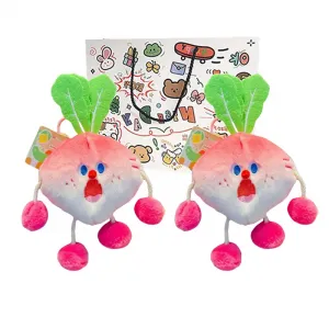 Плюшевый кулон с острыми овощами, высота 15,5 см Howard, Pink+Pink+Shopping Bag