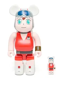 Набор фигурок bearbrick netflix time patrol ream, 28 см, Medicom Toy, красный