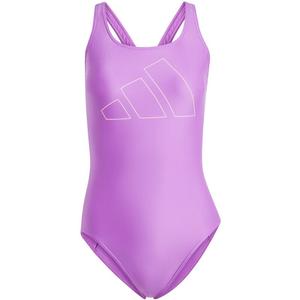 Купальник с большими полосами Adidas, цвет purbur