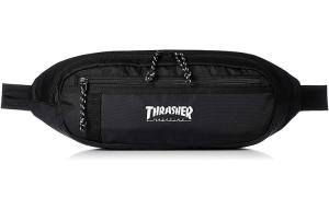 Thrasher Нейлоновый поясной рюкзак унисекс черный белый текст
