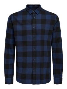 Рубашка узкого кроя на пуговицах Only & Sons GUDMUND, цвет Gentian