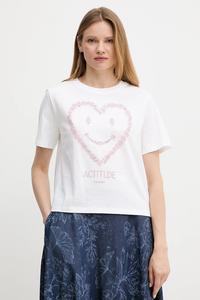 Хлопковая футболка Twinset, белый