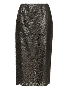 Фактурная юбка миди Fabiana Filippi, черный