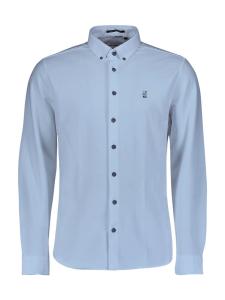Рубашка на пуговицах классического кроя No Excess, светло-синий