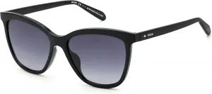 Женские солнцезащитные очки Fossil, модель Fossil 2115/G/S «кошачий глаз», Black
