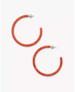 Большие серьги Machete, poppy