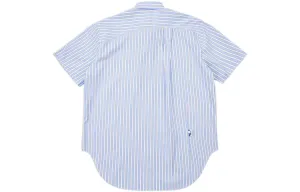 ADER ERROR Рубашка Unisex Blue Square Collar Moderate Straight Fit