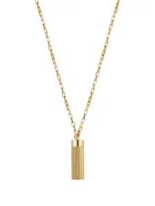 Кулон на ребристой цепочке Ivi, золотистый