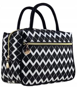 Женская косметичка-органайзер, чехол-сумка INTER-VION серии BLACK&WHITE