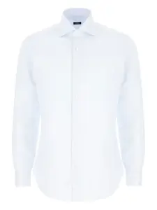 Рубашка с пуговицами на манжетах Barba, синий