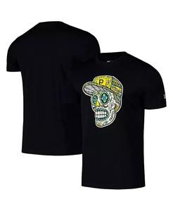 Мужская черная футболка Pittsburgh Pirates Sugar Skulls New Era