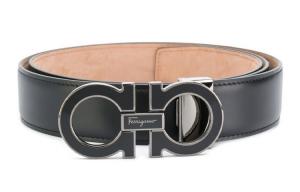 Ferragamo Кожаный ремень мужской черный, Black