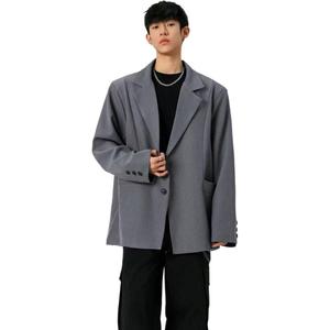 Костюм деловой Unisex с воротником X1617, серый