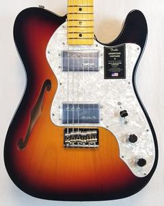 Электрогитара Fender American Vintage II 1972 Telecaster Thinline, Semi-Hollow Ash Body,Maple Fingerboard, 3-Color Sunburst, HSC 2023