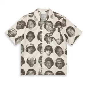 Рубашка с коротким рукавом Grimey The Midnite Button Up, бежевый