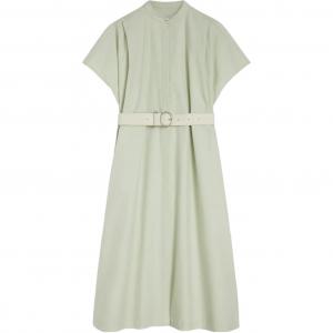 Платье миди с поясом JIL SANDER, светло зеленый