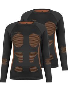 Normani 2 терморубашки с длинными рукавами для женщин и мужчин, оранжевого цвета