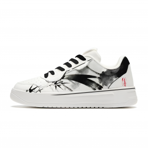 Износостойкие и легкие низкие скейтбордистские кроссовки унисекс Anta, черный белый