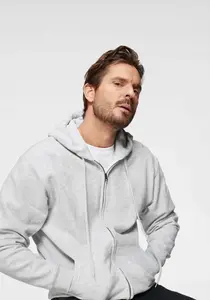 Толстовка Fruit of the Loom с капюшоном из смесового хлопка, цвет Hellgrau-Meliert