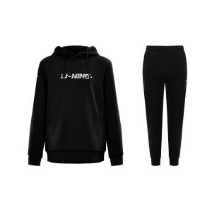 LiNing Повседневная спортивная одежда унисекс, set (черный top+черный bottom)