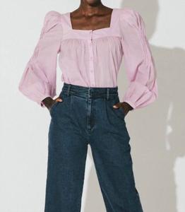 Блузка Darla с пышными рукавами в орхидейном цвете Cleobella, Orchid