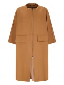 Пальто Zahira на молнии Max Mara, коричневый
