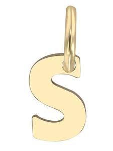 Adeliás Кулон унисекс - кулон в виде буквы N, изготовленный из золота 375 пробы