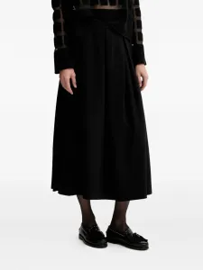 Плиссированная юбка миди Molly Liviana Conti, черный