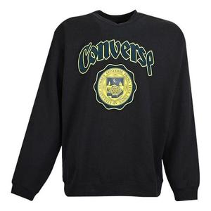 Свитер university crew sweatshirt 'black' Converse, черный