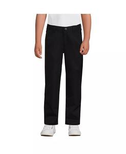Брюки-чиносы Big Boys Iron Knee Active Performance Lands' End, черный