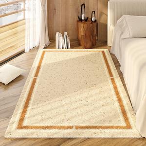 AOVOC Ковер 200х340 см для спальни/гостиной в японском стиле, из искусственной шерсти, толстый, в стиле натурального дерева