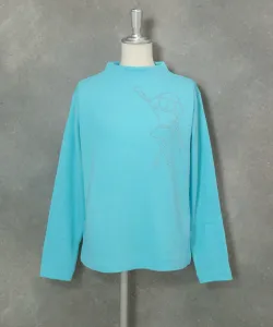 Вязаная футболка с точечным рисунком Studio Picone, цвет Light Blue(069)