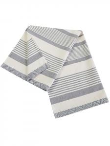 Framsohn Набор из 6 кухонных полотенец в полоску, современные, серые - (Д) 70 x (Ш) 50 см