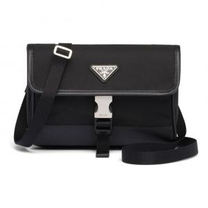 Сумка PRADA Saffiano logo-plaque smartphone holder 'Black'