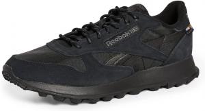Кроссовки Reebok unisex-adult mens Classic Leather, черный/серый
