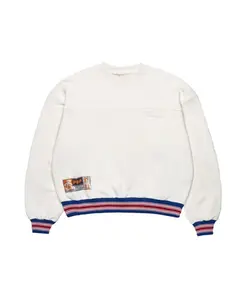 Свитшот цвета латте Pdf, белый