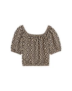 Рубашка WE Fashion, коричневый