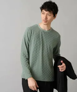 Жаккардовая футболка Block Links с круглым вырезом для поездок на работу/деловой одежды Avv, цвет Green