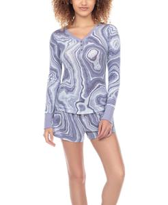 Женский короткий домашний комплект из матового трикотажа Star Seeker, 2 предмета Honeydew