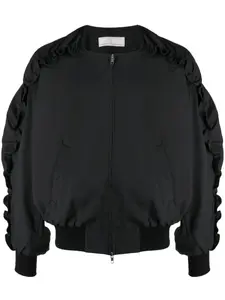 Бомбер на молнии Random Identities, черный