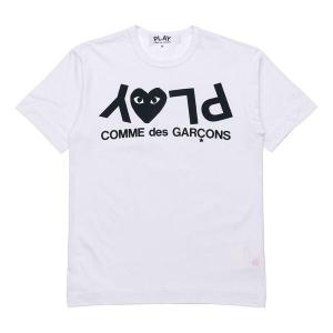 Футболка inverted text t-shirt 'white' Comme Des Garcons Play, белый