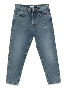 Джинсы с потертостями AMISH, синий