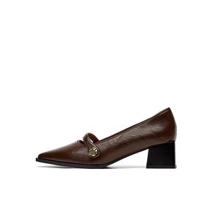 DAPHNE Мэри Джейн туфли женские черно-коричневые, цвет Brown