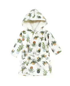 Детский халат Hudson унисекс роскошного норкового оттенка с искусственным мехом внутри для бассейна и пляжа Hudson Baby, коричневый