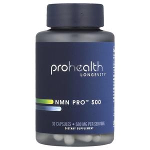 ProHealth Longevity, NMN Pro 500, 500 мг, 30 капсул