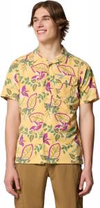 Columbia мужская рубашка Tech Trail Utility Printed Woven с коротким рукавом, Sand Dune Pasteled