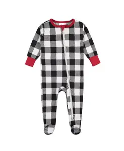 Пижама для девочки Holiday Family Pajamas Neutral, комбинезон с ножками Gerber, черный