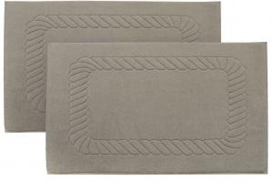 Комплект из 2 ковриков для ванной, хлопок, 50х70 см, 740г/кв.м, светло-коричневый (фанго) Zollner